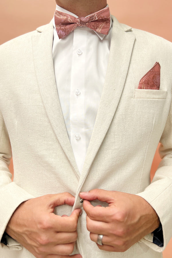 Wedding Bow Tie - Byron Banksia Rust