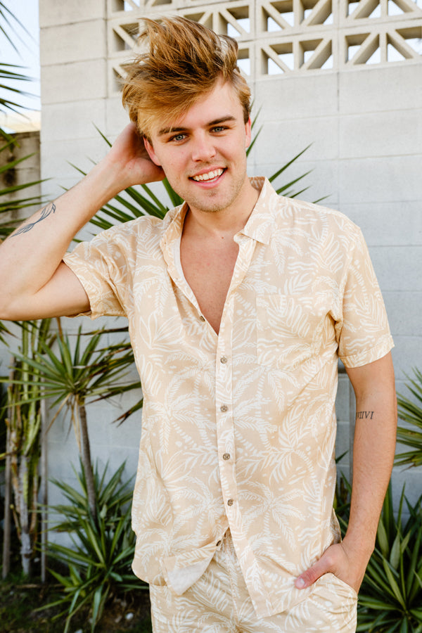 Short Sleeve Shirt - Sandy Palms