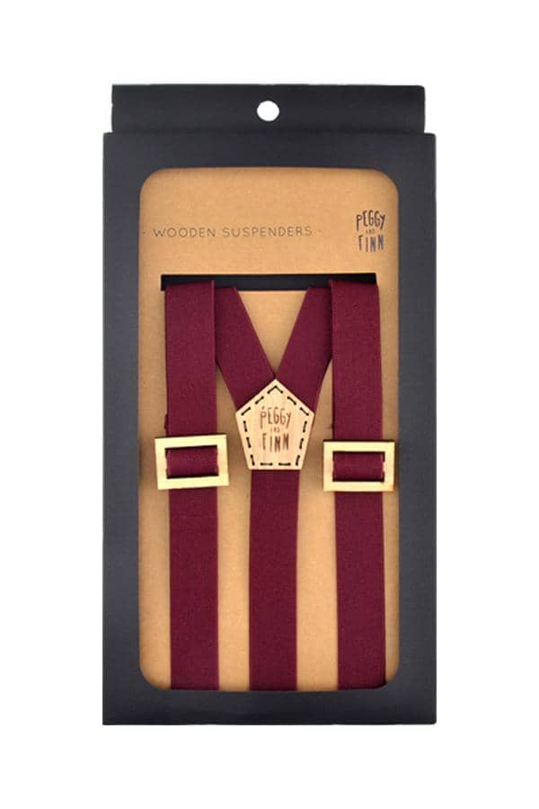 Ethan Wooden Suspenders Wedding